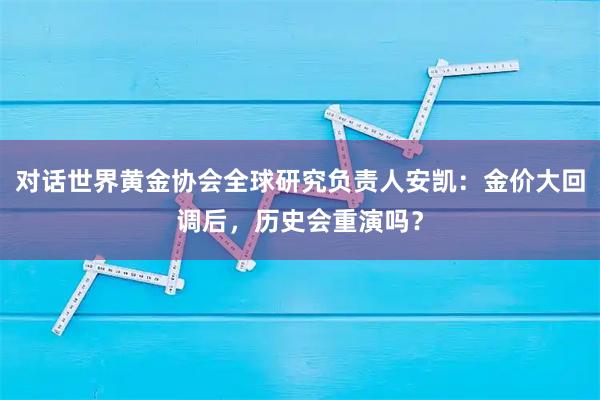对话世界黄金协会全球研究负责人安凯：金价大回调后，历史会重演吗？